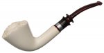 AKB Meerschaum: Smooth Bent Dublin with Silver (Tekin) (with Case)