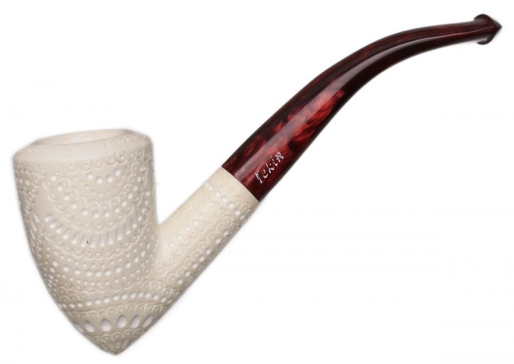 AKB Meerschaum: Lattice Bent Dublin (Tekin) (with Case)