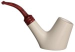 AKB Meerschaum: Smooth Bent Billiard Sitter (Tekin) (with Case)