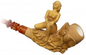 AKB Meerschaum: Carved Nude (Korayhan) (with Case)