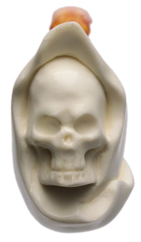 AKB Meerschaum: Carved Grim Reaper (Ali) (with Case)