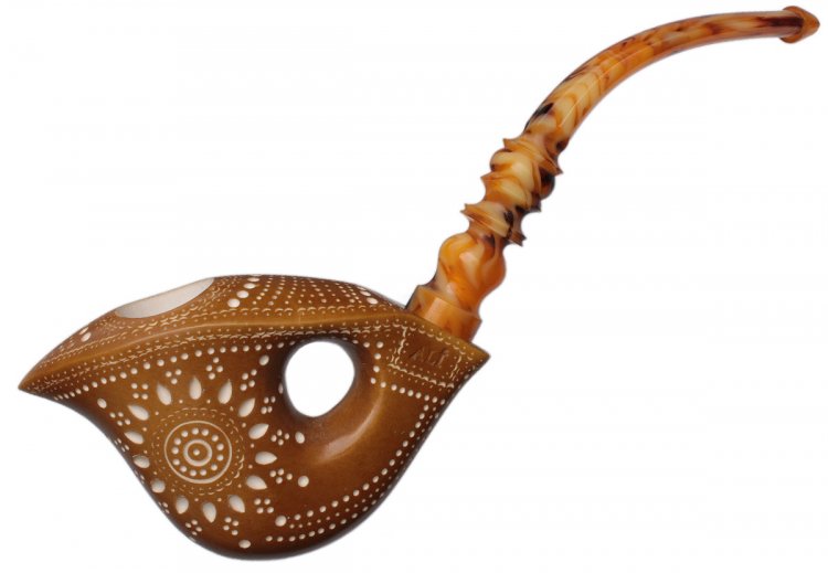 AKB Meerschaum: Lattice Freehand (Ali) (with Case)