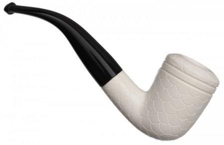 AKB Meerschaum: Carved Bent Dublin (with Case)