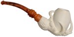 AKB Meerschaum: Carved Dragon Claw Holding Egg (with Case)