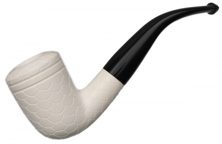 AKB Meerschaum: Carved Bent Dublin (with Case)