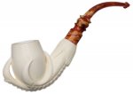 AKB Meerschaum: Carved Dragon Claw Holding Egg (Ali) (with Case)
