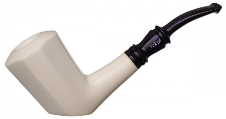 AKB Meerschaum: Smooth Paneled Bent Dublin (Tekin) (with Case)