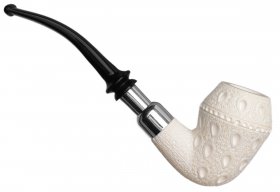 AKB Meerschaum: Lattice Rhodesian with Silver (Ali) (with Case)