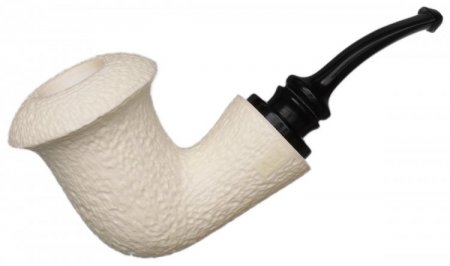 AKB Meerschaum: Rusticated Calabash Reverse Calabash (Ali) (with Case)