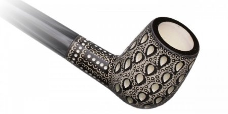 AKB Meerschaum: Lattice Billiard Churchwarden (with Case)