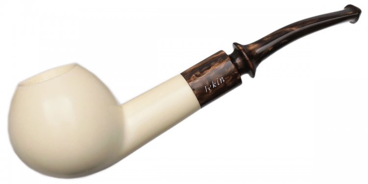 AKB Meerschaum: Smooth Bent Apple (Tekin) (with Case)