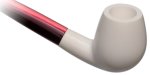 AKB Meerschaum: Smooth Bent Egg Churchwarden (with Case)