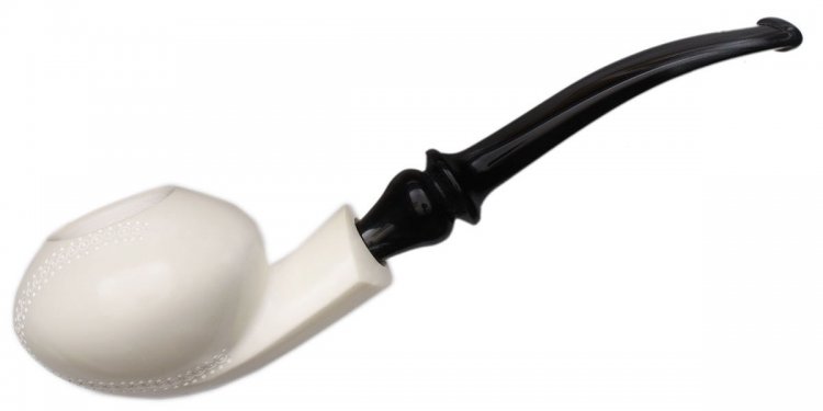 AKB Meerschaum: Spot Carved Tomato (with Case)