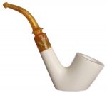 AKB Meerschaum: Smooth Bent Dublin Sitter (Tekin) (with Case)