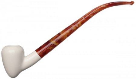 AKB Meerschaum: Smooth Acorn Churchwarden (with Case)