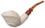 AKB Meerschaum: Carved Floral Freehand (Yusuf) (with Case)