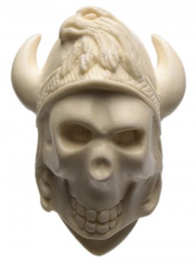 AKB Meerschaum: Carved Viking Skull (with Case)