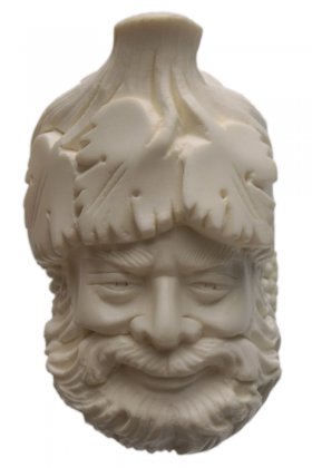 AKB Meerschaum: Carved Laughing Bacchus (with Case)