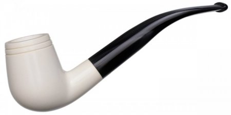 AKB Meerschaum: Smooth Bent Billiard (with Case)