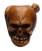 AKB Meerschaum: Carved Skull (with Case)