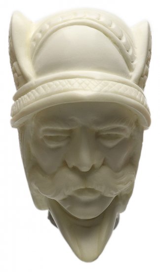 AKB Meerschaum: Carved Viking (S. Cosgun) (with Case)