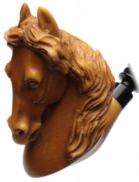 AKB Meerschaum: Carved Horse (Kenan) (with Case)