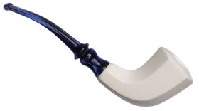 AKB Meerschaum: Smooth Paneled Horn (with Case)