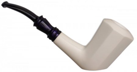 AKB Meerschaum: Smooth Paneled Bent Dublin (Tekin) (with Case)