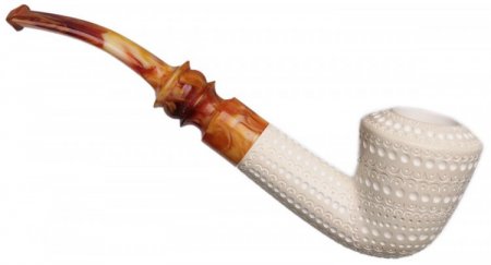 AKB Meerschaum: Lattice Bent Dublin (with Case)