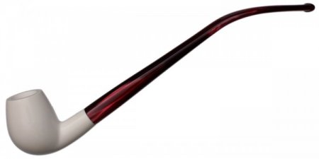 AKB Meerschaum: Smooth Bent Egg Churchwarden (with Case)