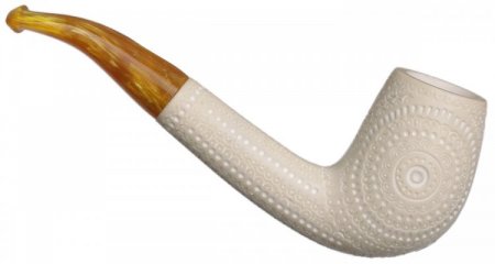 AKB Meerschaum: Lattice Bent Billiard (Tekin) (with Case)