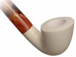 AKB Meerschaum: Smooth Bent Dublin Churchwarden (with Case)