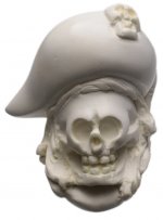 AKB Meerschaum: Carved Pirate Skull (with Case)