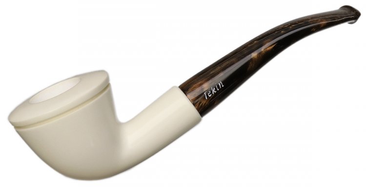 AKB Meerschaum: Smooth Bent Dublin (Tekin) (with Case)