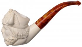 AKB Meerschaum: Carved Viking (with Case)