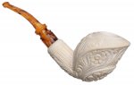 AKB Meerschaum: Carved Floral Freehand (Yusuf) (with Case)