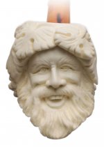 AKB Meerschaum: Carved Laughing Bacchus (Emin) (with Case)