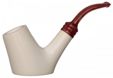 AKB Meerschaum: Smooth Bent Billiard Sitter (Tekin) (with Case)