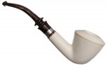 AKB Meerschaum: Smooth Bent Dublin with Silver (Tekin) (with Case)