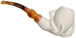 AKB Meerschaum: Carved Dragon Claw Holding Egg (with Case)