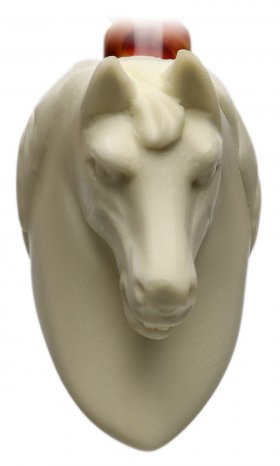 AKB Meerschaum: Carved Horse (Ali) (with Case)