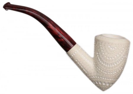 AKB Meerschaum: Lattice Bent Dublin (Tekin) (with Case)