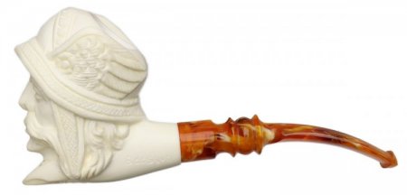 AKB Meerschaum: Carved Viking (S. Cosgun) (with Case)