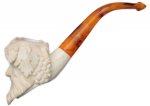 AKB Meerschaum: Carved Laughing Bacchus (Emin) (with Case)