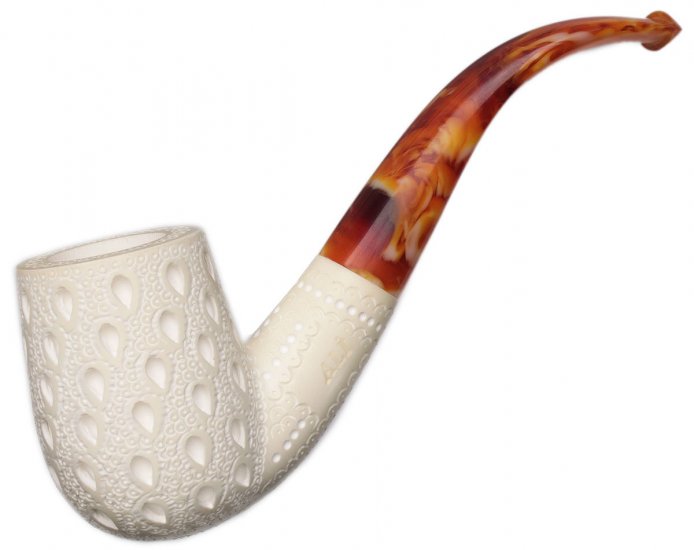 AKB Meerschaum: Lattice Bent Billiard (Ali) (with Case)