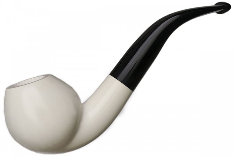 AKB Meerschaum: Smooth Bent Apple (with Case)