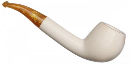 AKB Meerschaum: Smooth Bent Apple (Tekin) (with Case)