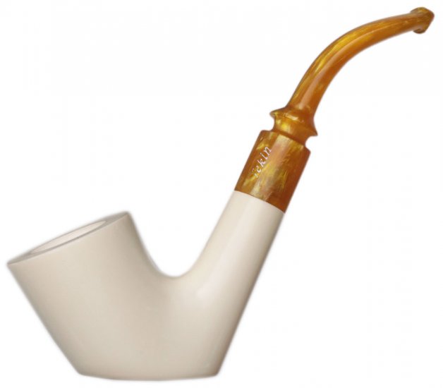 AKB Meerschaum: Smooth Bent Dublin Sitter (Tekin) (with Case)