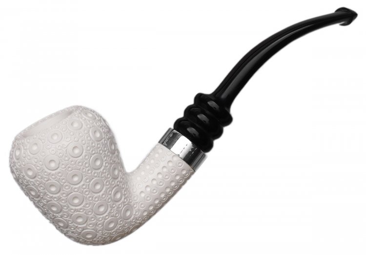 AKB Meerschaum: Lattice Acorn with Silver (with Case)