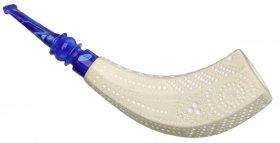 AKB Meerschaum: Lattice Paneled Horn (Ali) (with Case)